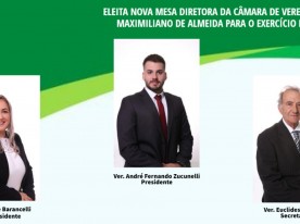 ELEITA NOVA MESA DIRETORA DA CÂMARA DE VEREADORES DE MAXIMILIANO DE ALMEIDA PARA O EXERCÍCIO DE 2022